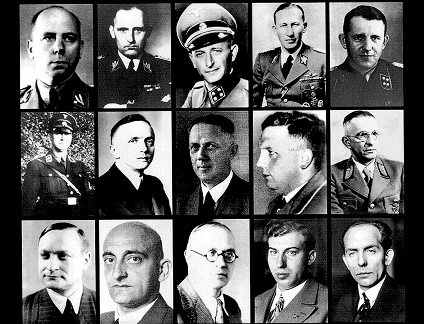 Los 15 dirigentes que participaron en la Conferencia de Wannsee y en la "Solución final"