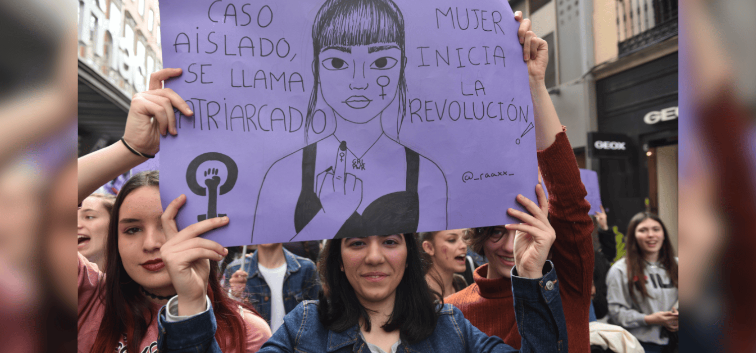 Manifestación para exigir el fin de la violencia contra las mujeres