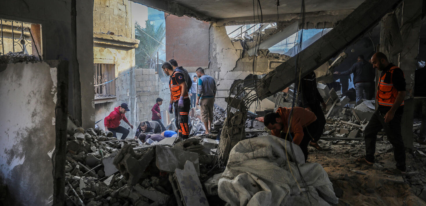 imagen de las consecuencias de un bombardeo israelí