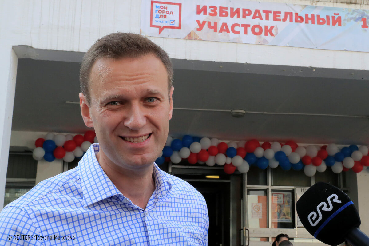 Retrato de Aleksei Navalny