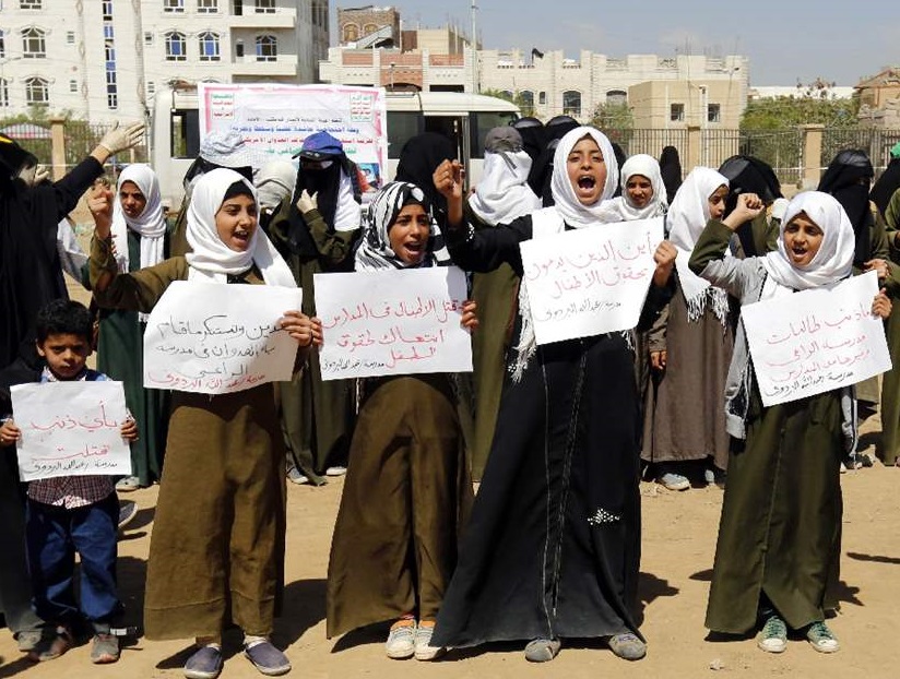 Mujeres yemeníes defendiendo sus derechos