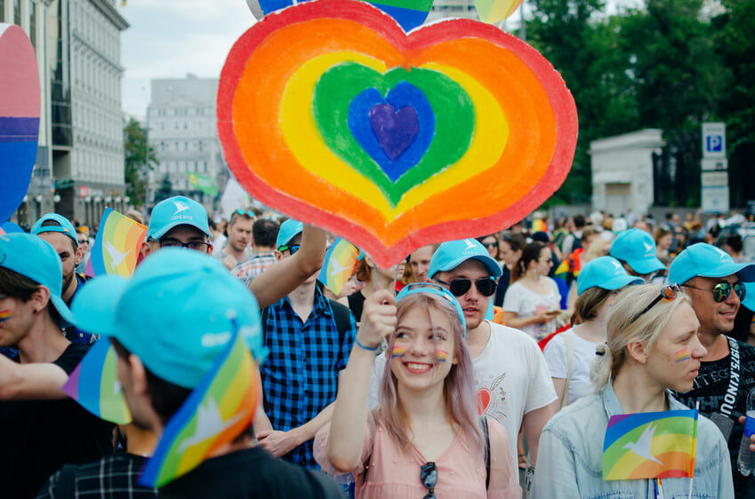 Marcha del Orgullo celebrada en Kiev en 2019.