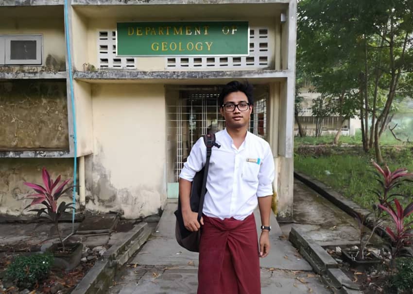 Estudiante, activista y poeta Paing Phyo Min