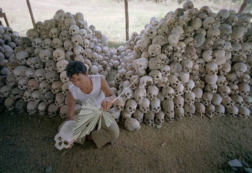 Los jemeres rojos acabaron con la vida de entre una quinta parte y un tercio de la población camboyana