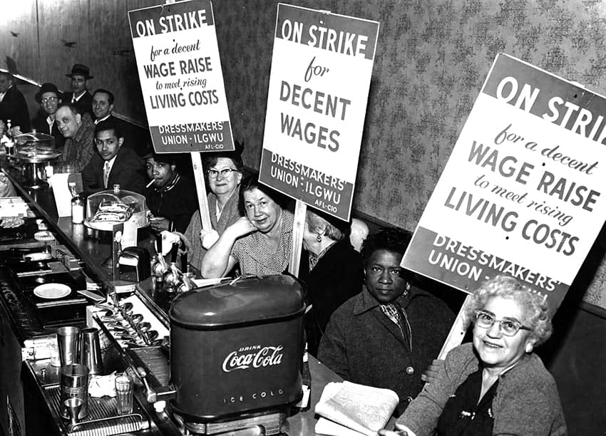 Trabajadoras de Triangle Shirtwaist en huelga