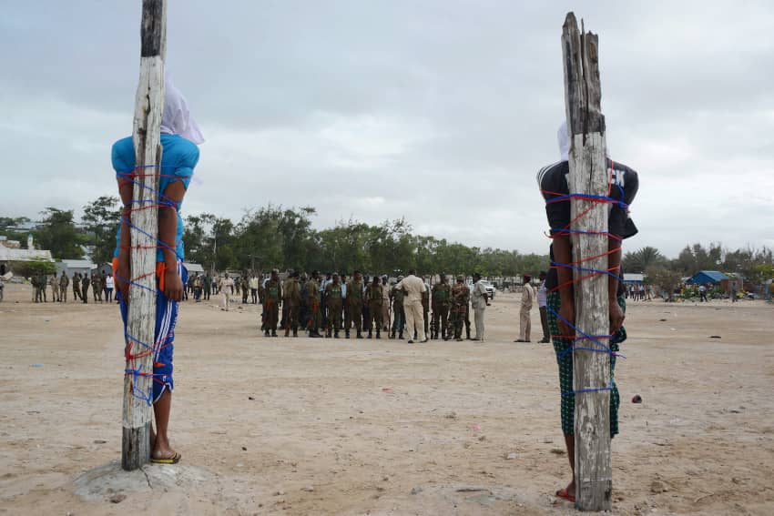 Ejecución en Somalia de dos condenados a muerte. Cambios en la práctica de la pena de muerte
