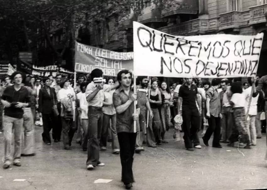 La primera manifestación LGBTI en España
