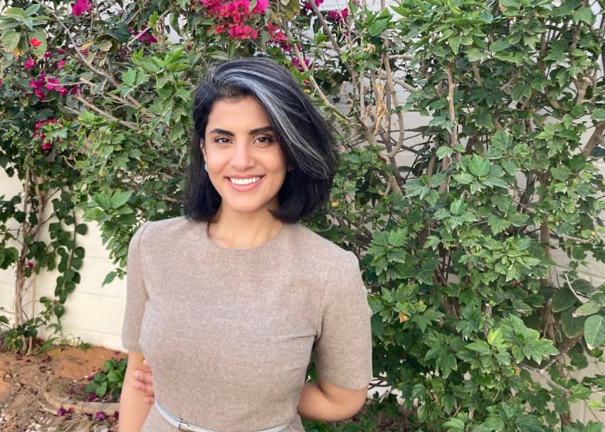 Fotografía de Loujain al-Hathloul