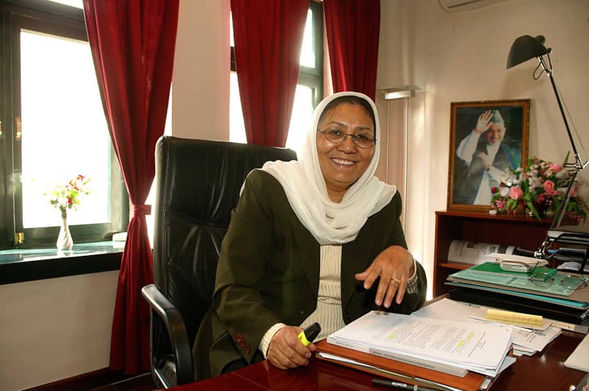 Habiba Sarabi, ministra afgana de Asuntos de la Mujer