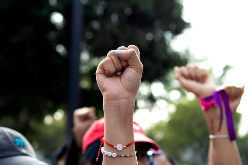 Manifestación feminista por la igualdad y los derechos de las mujeres