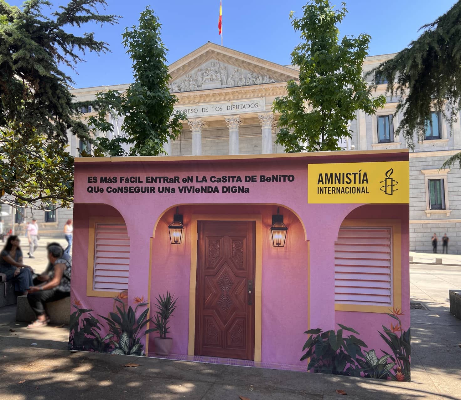 Photocall de la casita de Benito