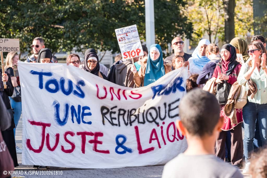 Manifestación contra la islamofobia