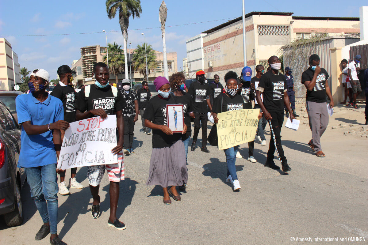 Manifestación pacífica contra el uso policial de la violenci